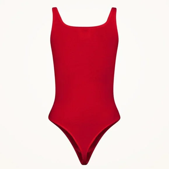 NWOT Wolford Jamaika String Thong Shiny Scoop Neck Bodysuit